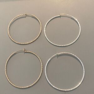 3”  Clip Hoop  Earrings